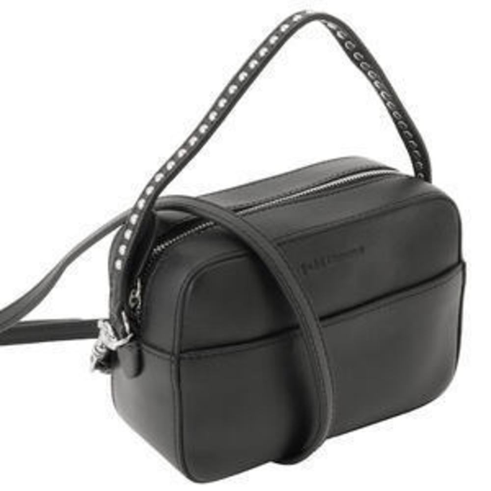 JM DAVIDSON BLACK Top Handle Pebble Mini Handbag Shoulder Bag